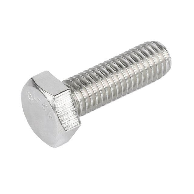 DIN 933 Hex Head Bolt Full Thread M12x40 304 Stainless Steel