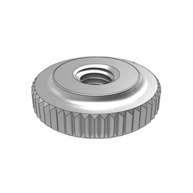 GB 807 Knurled Thin Nut M2.5 304 Stainless Steel