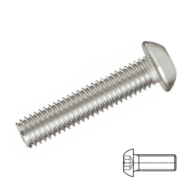 ISO 7380 Button Head Socket Screw M1.6x3 10B21 Carbon Steel