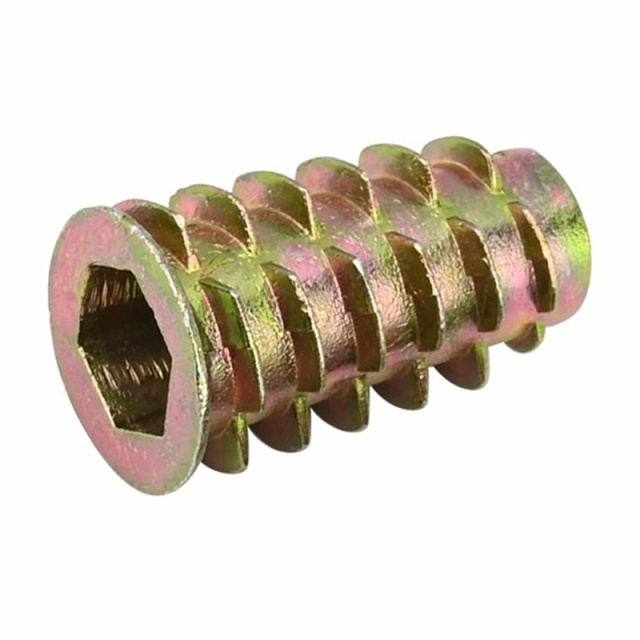 Threaded Insert Nut M6x25 Zinc Alloy