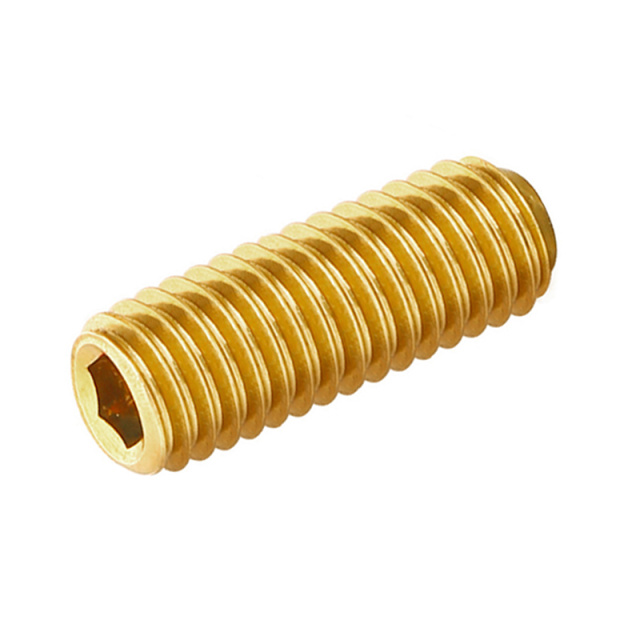 DIN 916 Socket Set Screw Cup Point M8x8 H62 Brass