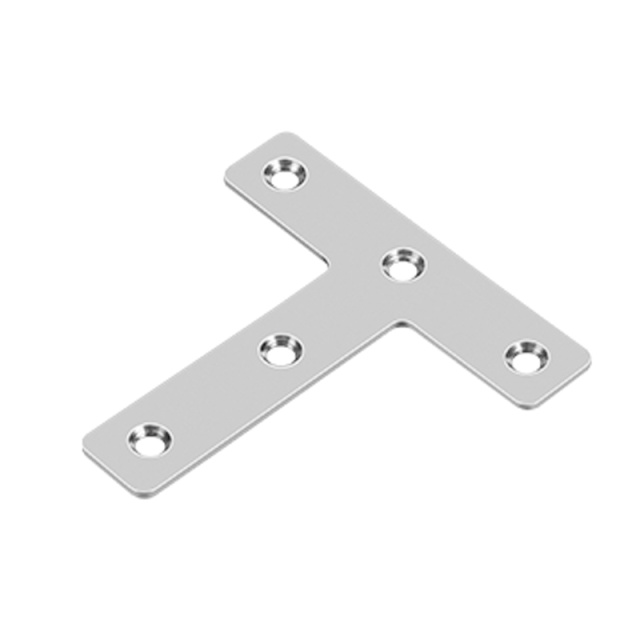 Corner Brace (T Type Flat) 40x40x12x1.5 201 Stainless Steel