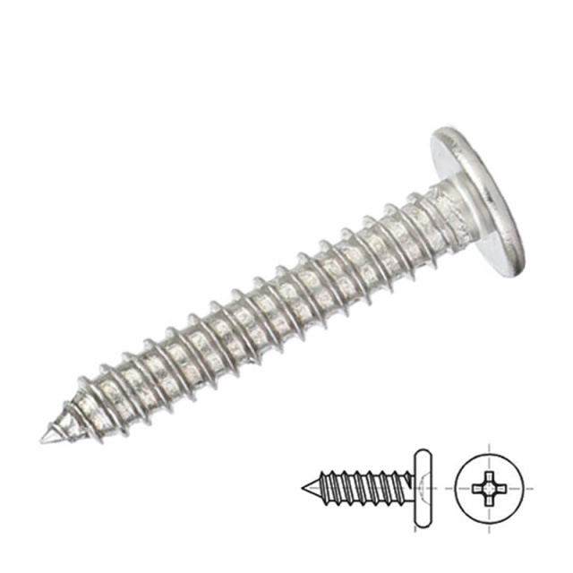 Cross Recess Flat Head Self-Tapping Screw (CA) M2.3x5 1022A Carbon Steel