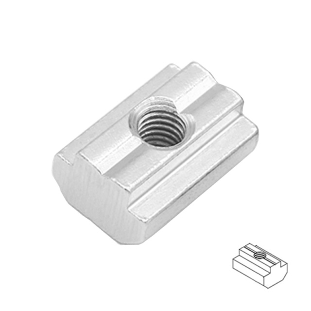 Slide Nut 30 Series M5 304 Stainless Steel