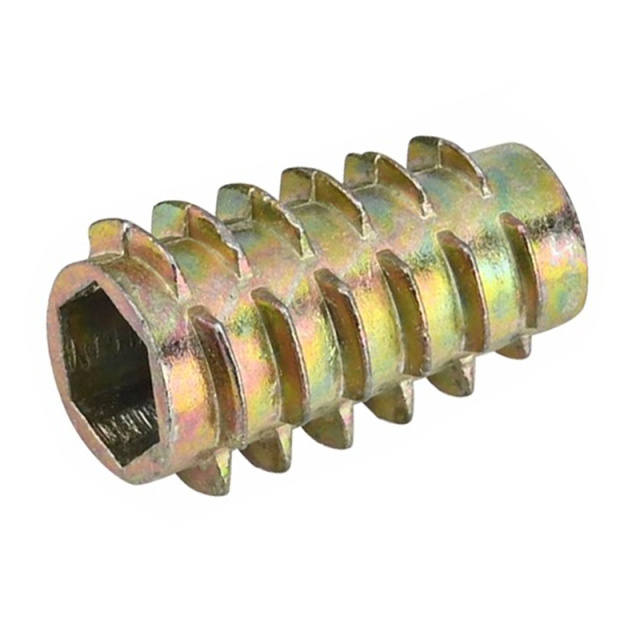Threaded Insert Nut M6x25 Zinc Alloy