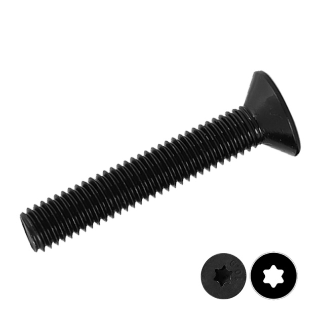 GB 2673 Torx Countersunk Screw Full Thread M3x4 10B21 Carbon Steel
