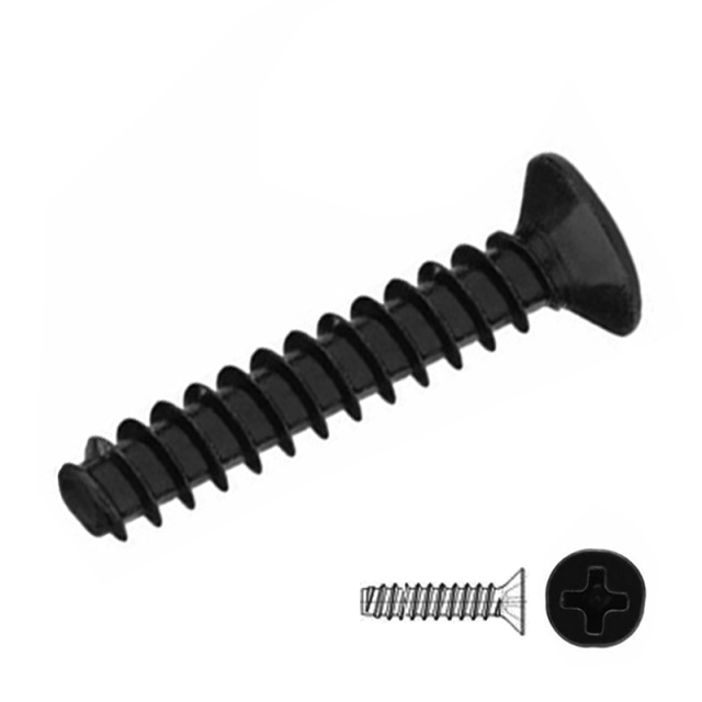 Cross Recess Countersunk Self-Tapping Screw (Flat End) M1.0x6 1010 Carbon Steel