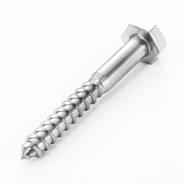 DIN 571 Hex Head Wood Screw M12x200 304 Stainless Steel