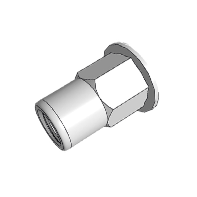 Flat Head Half Hex Rivet Nut M3 304 Stainless Steel
