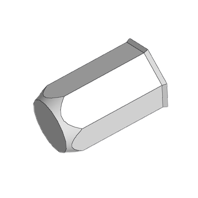 Small Countersunk Full Hex Rivet Nut - Blind M10 304 Stainless Steel