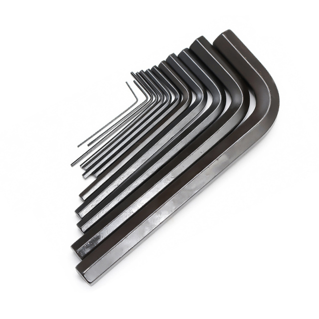 Standard Length Hex Key Set Black Standard-Length M0.7-M10 (1 pc each) CR-V Chrome Vanadium Steel