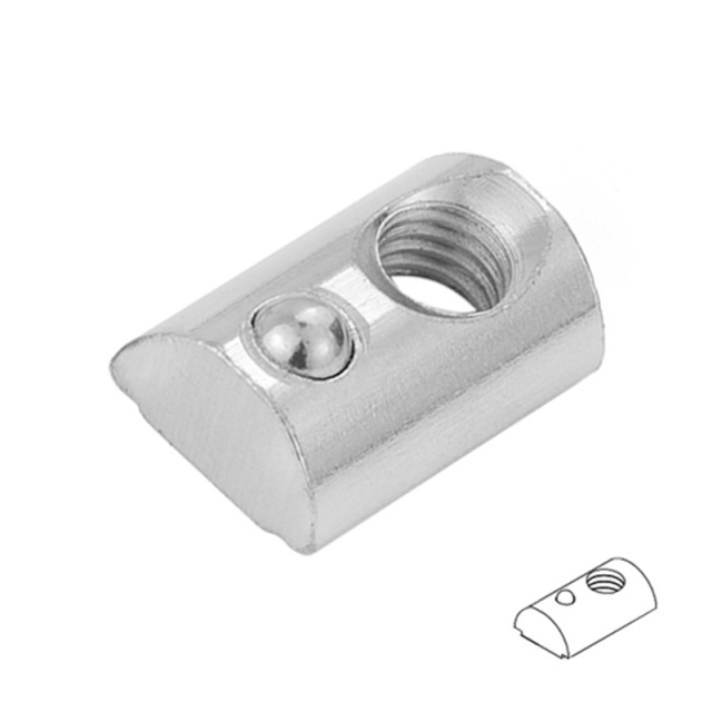 Ball Spring Nut 20 Series M3 304 Stainless Steel