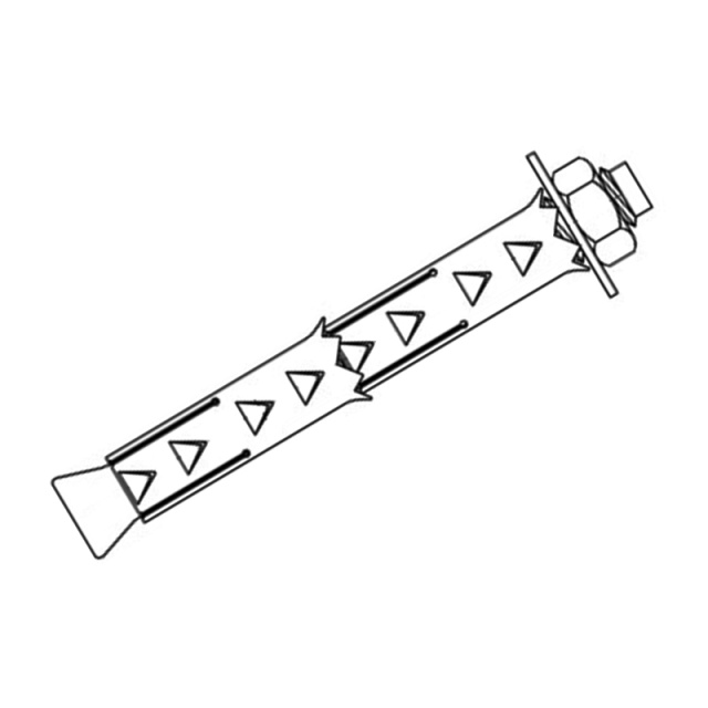 Aerated Concrete Anchor - External Expansion M8x250 Q235 Carbon Steel