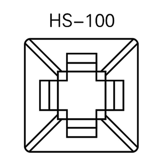 Adhesive Cable Mount HS-100 PA66 Nylon