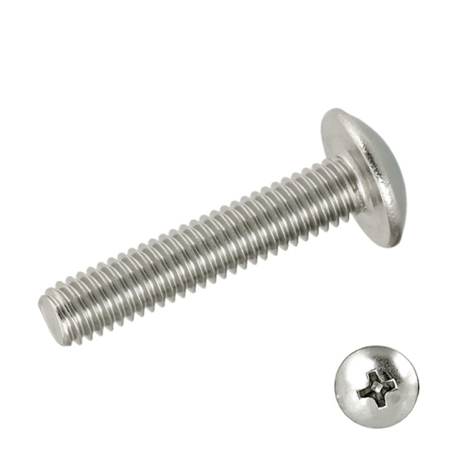 Cross Recess Truss Head Screw (TM) M2x12 1010A Carbon Steel