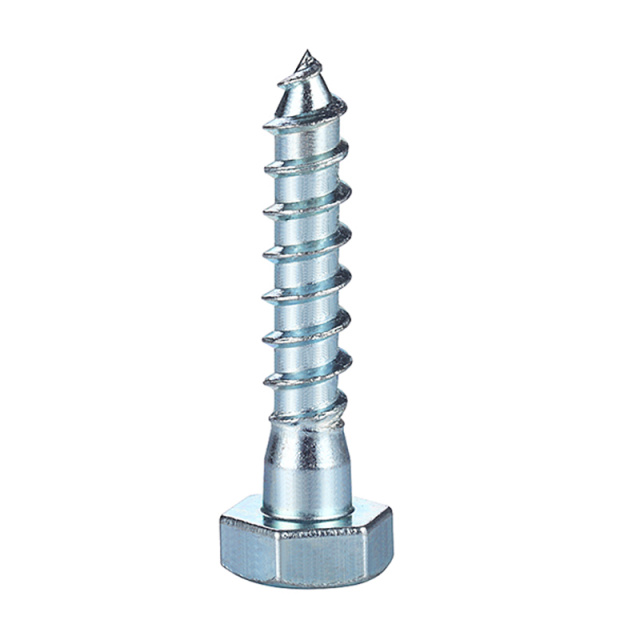 DIN 571 Hex Head Wood Screw M8x160 Q195 Carbon Steel