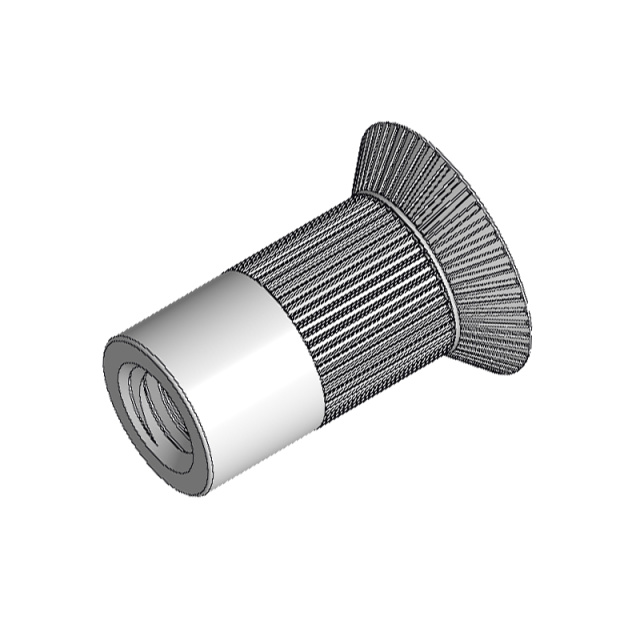 Large Countersunk Ribbed Rivet Nut M3 ML08AL Carbon Steel