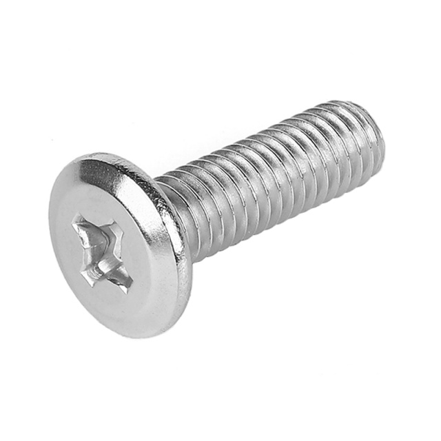 Cross Recess Machine Screw with Chamfered Edge M2x3 304 Stainless Steel