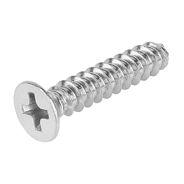 Cross Recess Countersunk Self-Tapping Screw (Flat End) M1.0x6 304 Stainless Steel