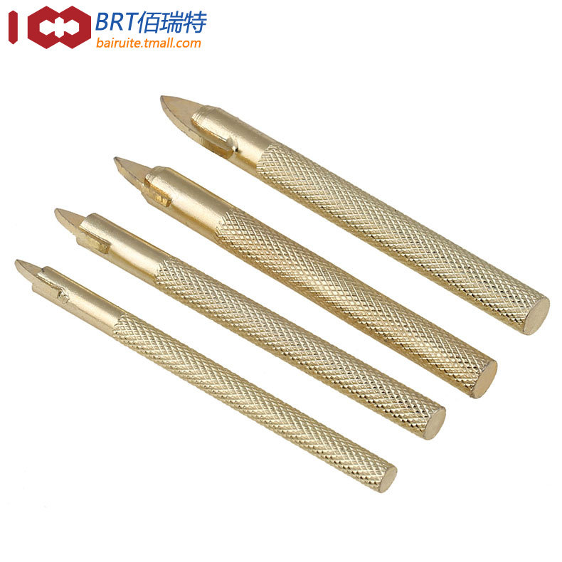 Triangular Drill Bit (Gold Ground) M6 Chrome Steel