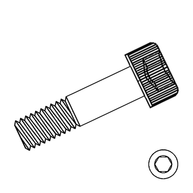 Socket Head Cap Screw 3/8x2 304 Stainless Steel