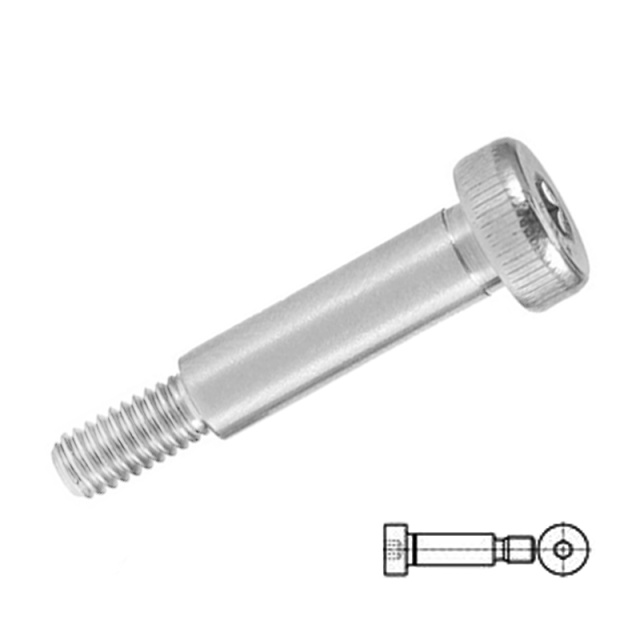 Socket Head Shoulder Screw Φ6.5-M5x8 304 Stainless Steel