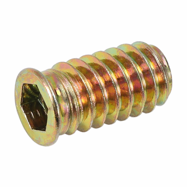 Threaded Insert Nut M4x10 Q195 Carbon Steel