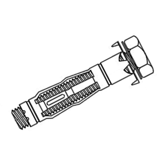 Hollow Wall Anchor Hex Head M6x65 Q235 Carbon Steel