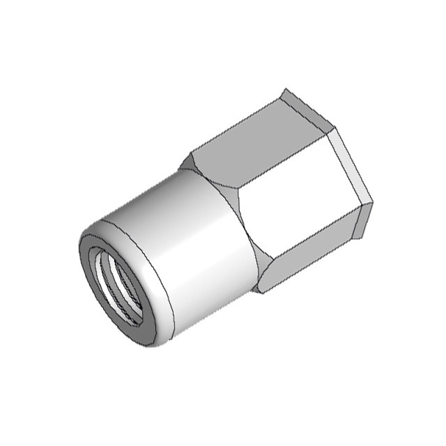 Small Countersunk Half Hex Rivet Nut M3 ML08AL Carbon Steel