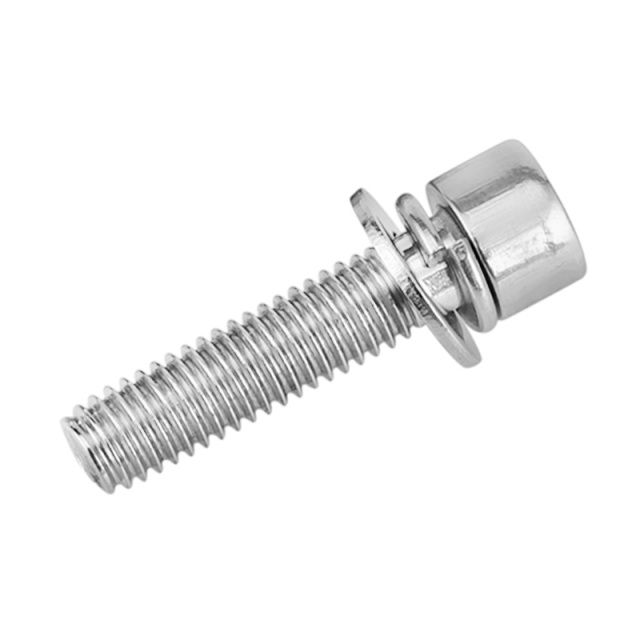 GB70 Socket Screw with Plain & Spring Washers M3x20 304 Stainless Steel