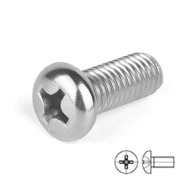 YB 818 Cross Recess Pan Head Screw (Yuebiao) M1.4x3 304 Stainless Steel