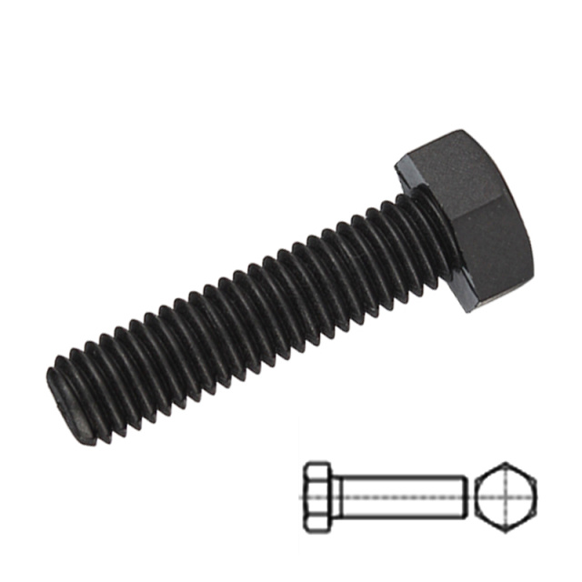 DIN 933 Hex Head Bolt Full Thread M12x190 PA66 Nylon