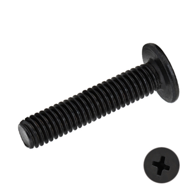 Cross Recess Flat Head Screw (CM) M2x2 1010A Carbon Steel