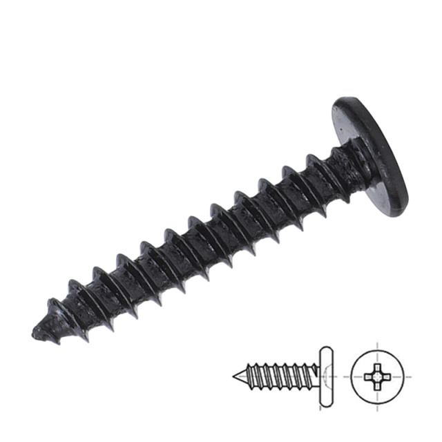 Cross Recess Flat Head Self-Tapping Screw (CA) M2.3x5 1022A Carbon Steel