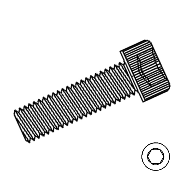 Socket Head Cap Screw 1/2x2 304 Stainless Steel