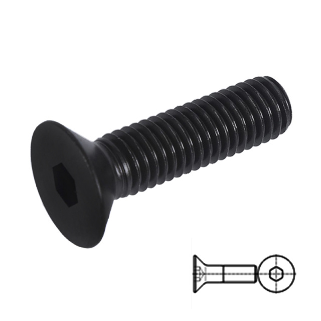 UN Countersunk Socket Screw 6# 10B21 Carbon Steel