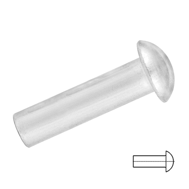 GB 867 Round Head Rivet M2x3 304 Stainless Steel